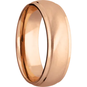 14K Rose Gold with Anglesatin , Polish Finish