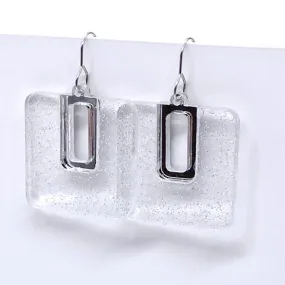 1.5 Shimmer Bellas - Everyday Silver Shimmer Earrings