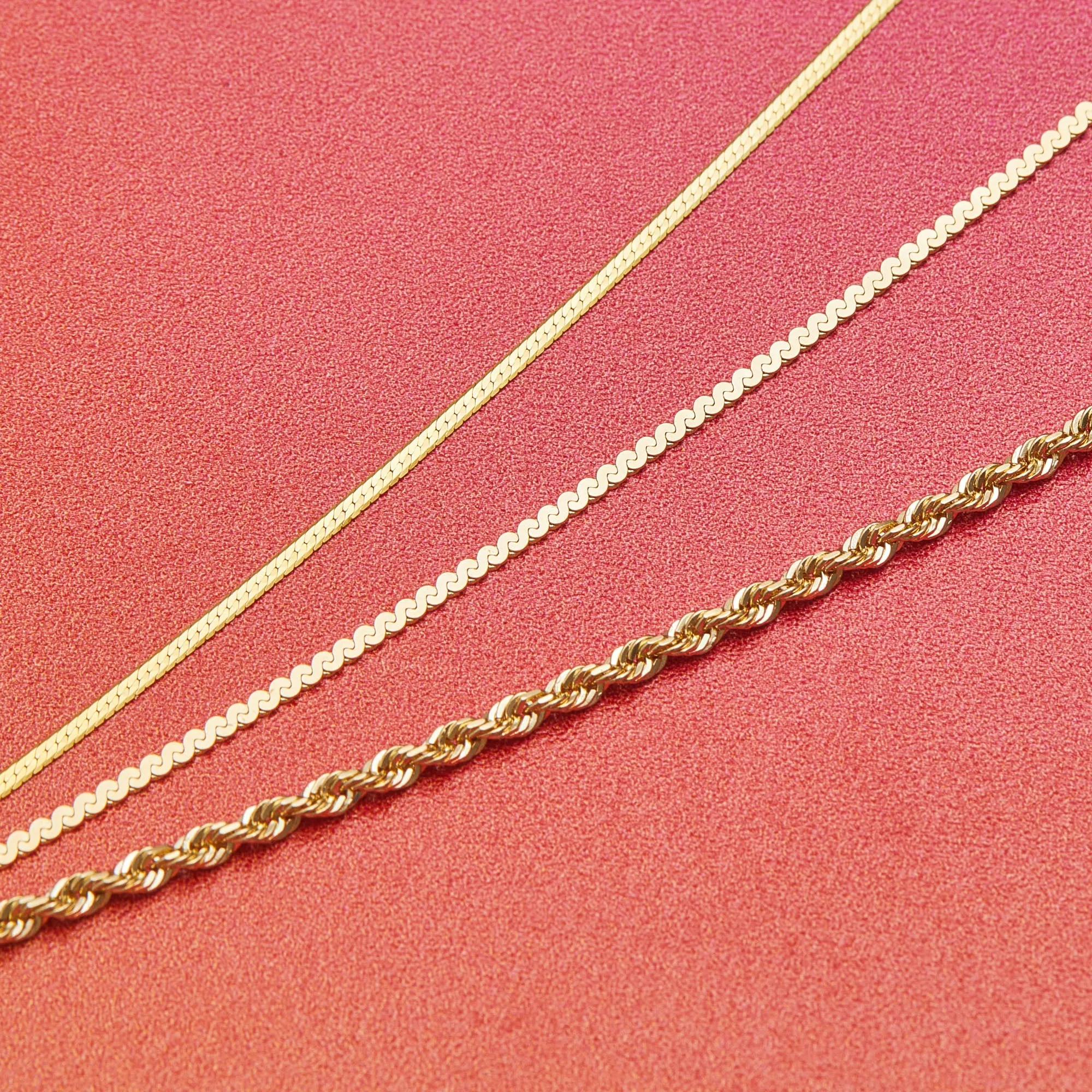 1.5mm Herringbone Necklace