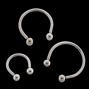 16G Titanium Horseshoe - Internally Threaded