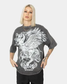 404 Pegasus Vintage T-Shirt Charcoal