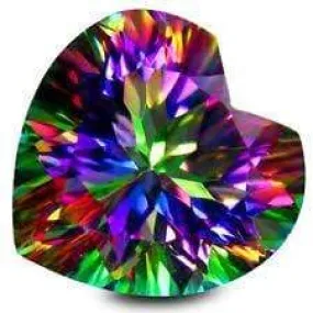 6MM HEART MYSTIC TOPAZ  LOOSE GEMSTONE