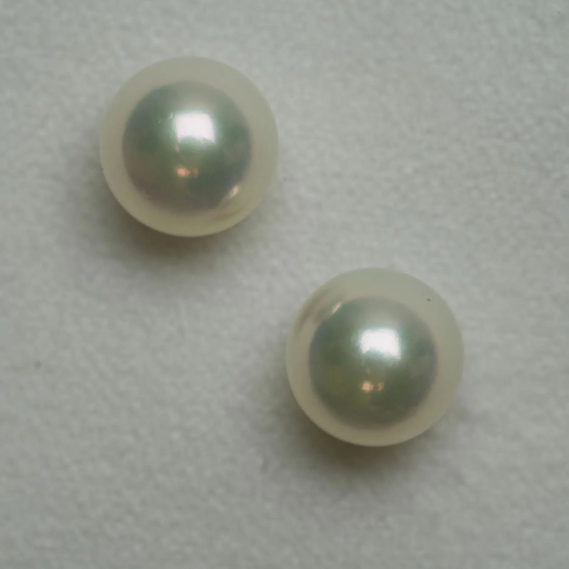 7.60 and 7.64 mm GIA Certified Hanadama Akoya Pearl Stud Earrings