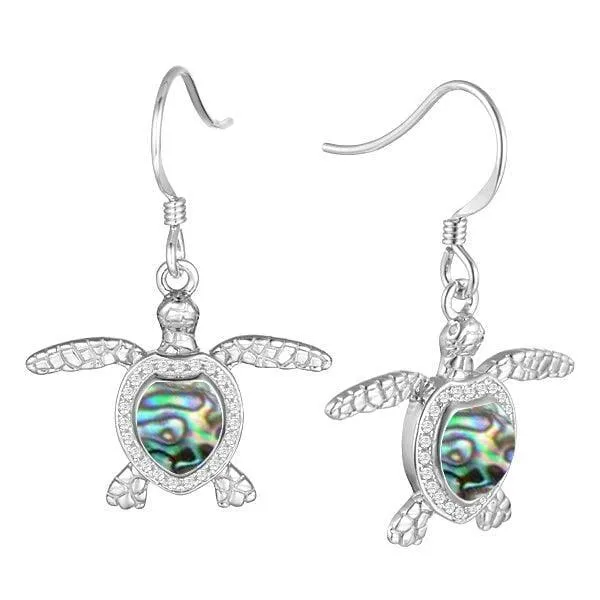 Abalone Hawaii Kai Honu Earrings