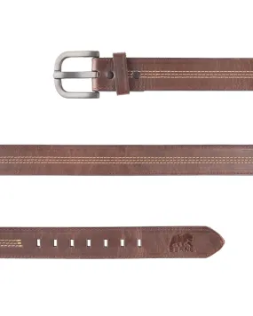 Accent Stitched Leather Belt