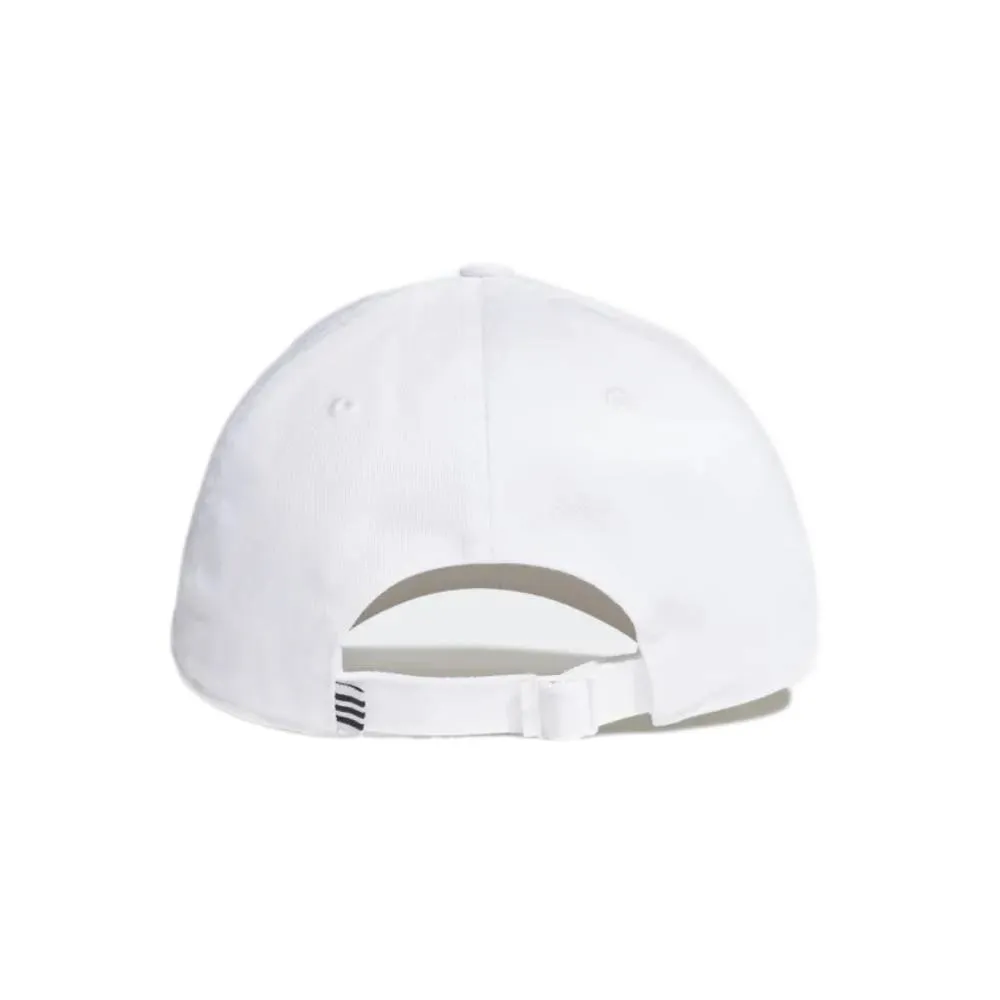 Adidas Cotton Baseball Cap (White/White/Black)