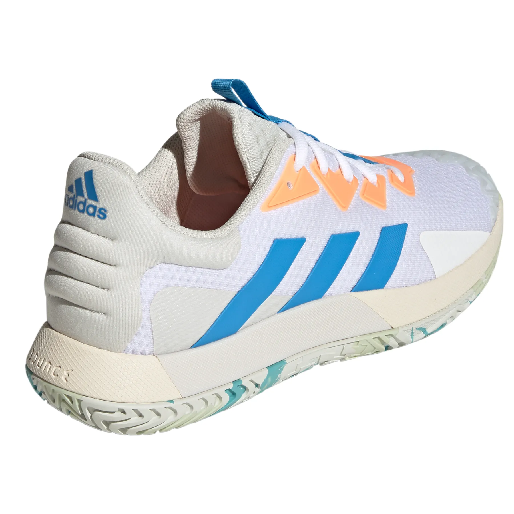 Adidas Performance Sole Match Control Men Tennis Shoes - Cloud White/Pulse Blue/Orbit Grey