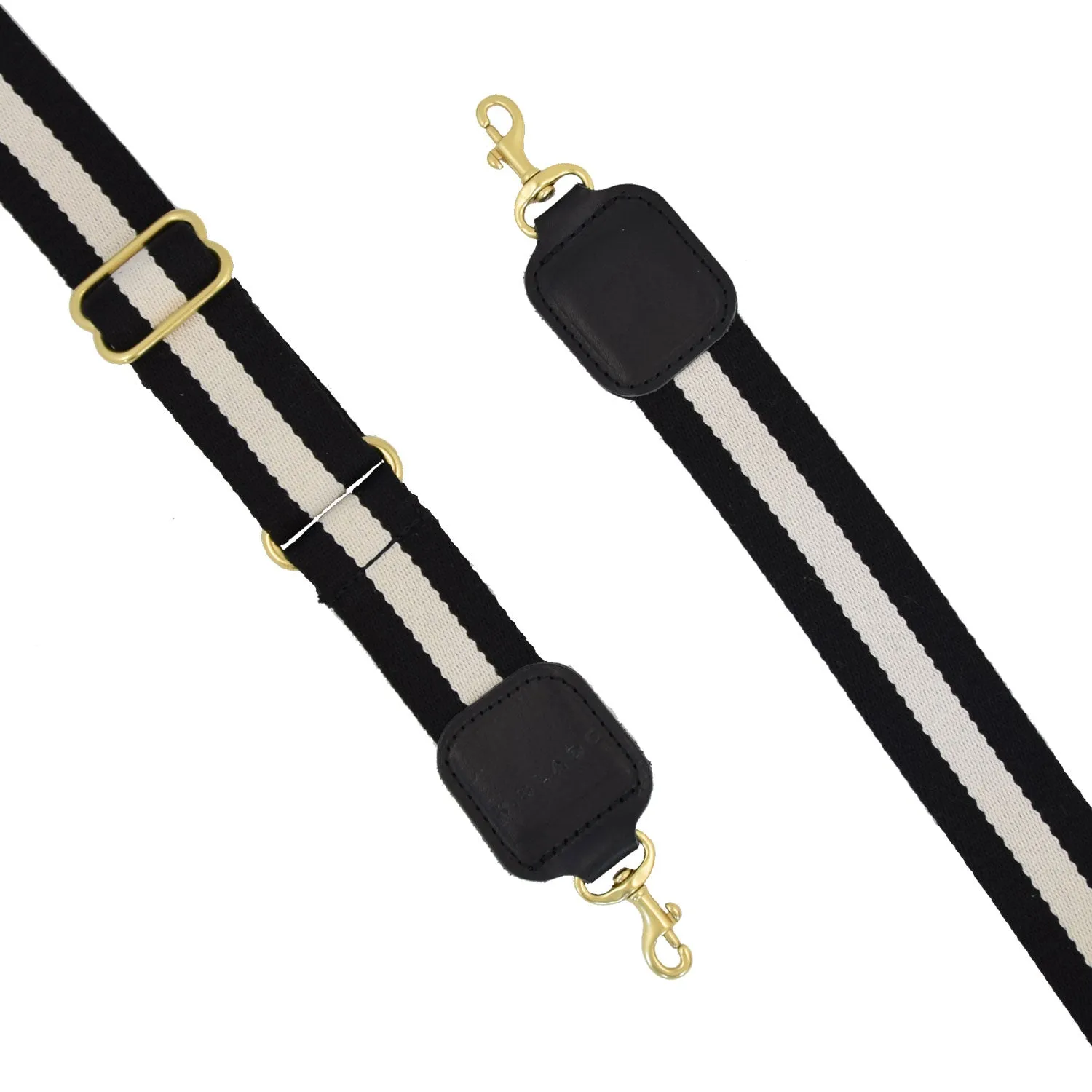 ADJUSTABLE WEBBED STRAP | BLACK STRIPE