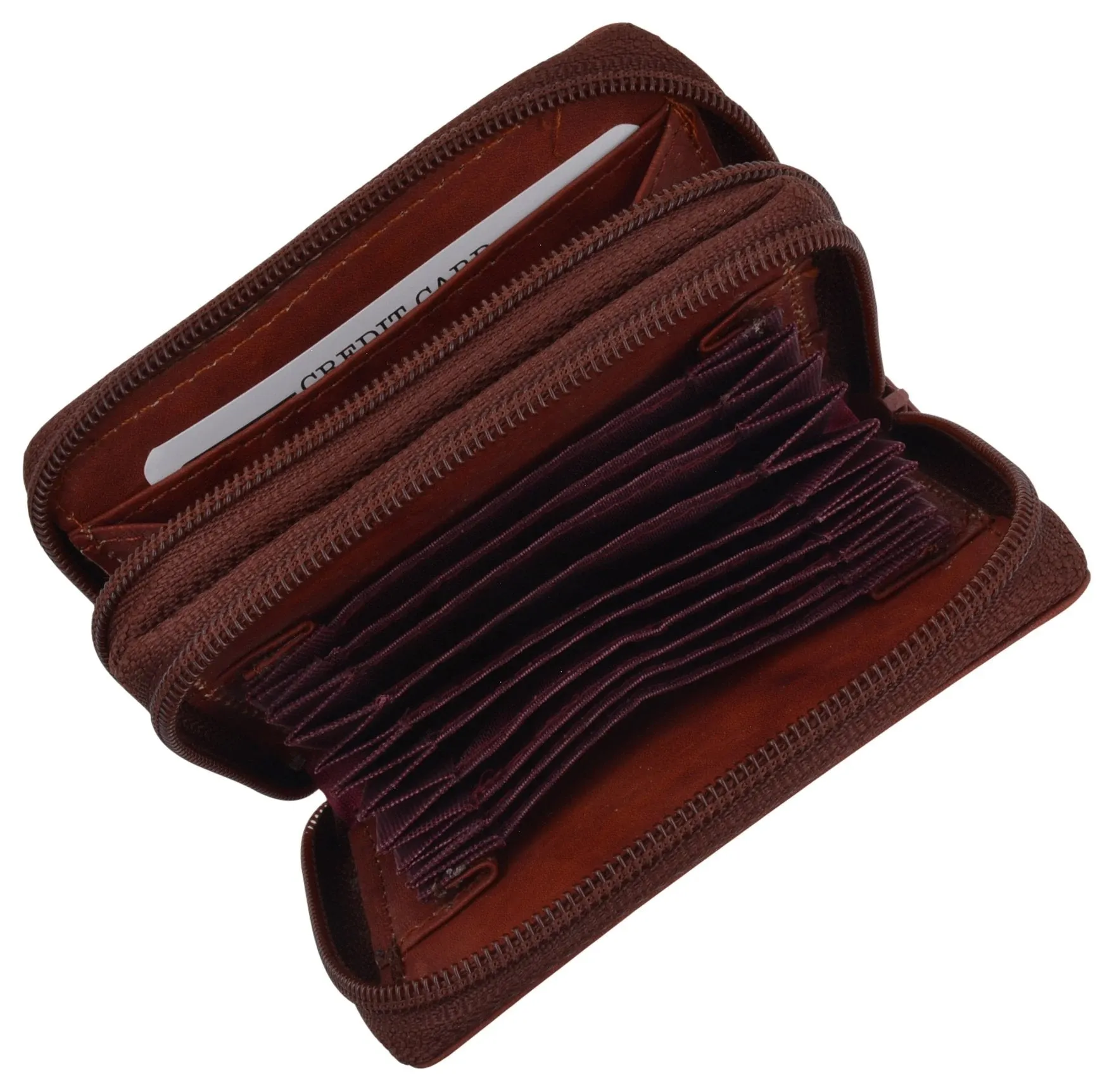 AFONiE- Leather Secure Cards Holder Wallet