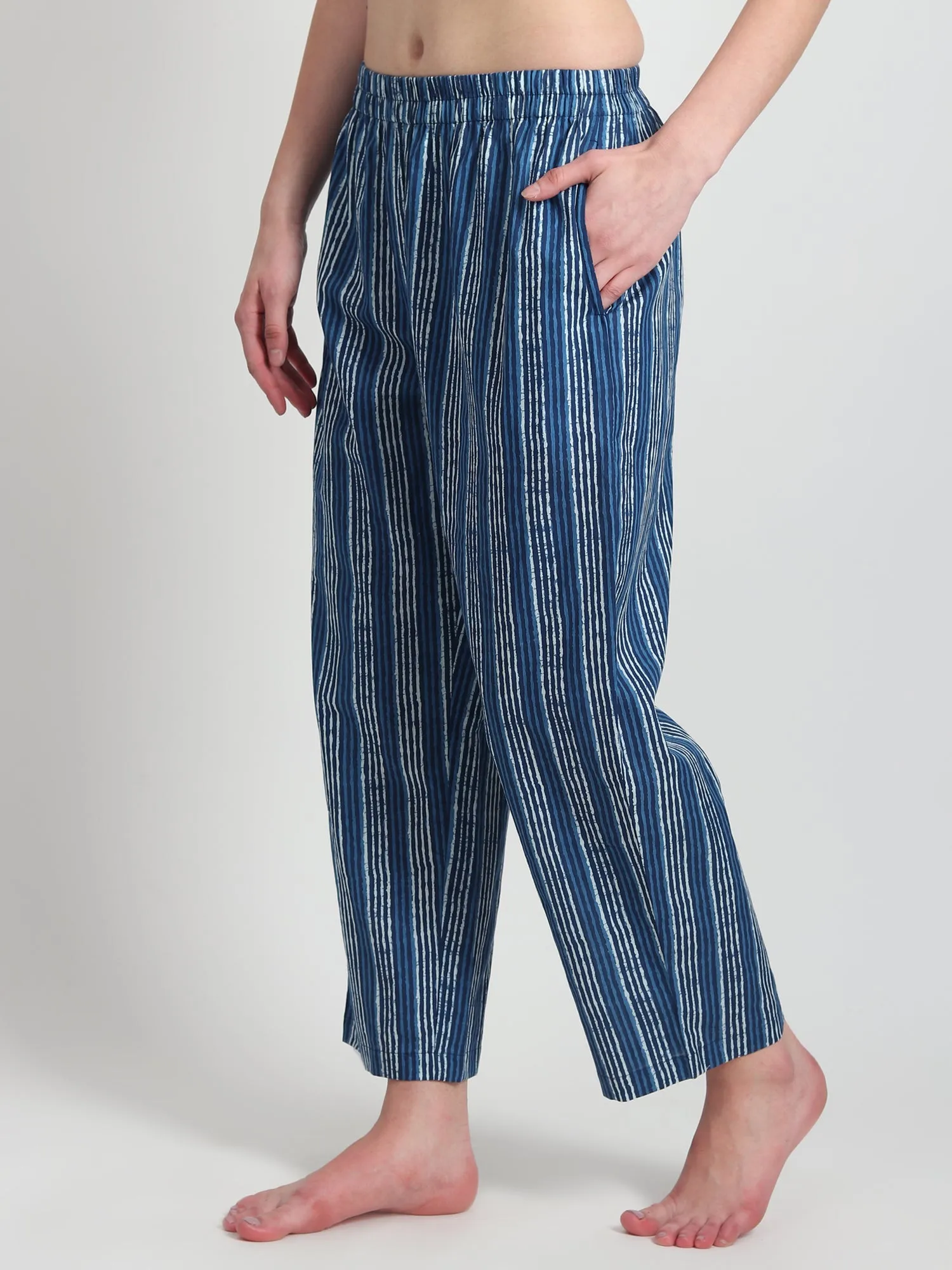 Alyce Block Printed Cotton pants