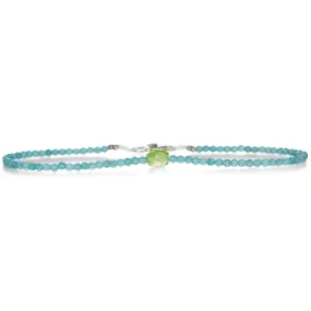 Apatite & Peridot Beaded Bracelet