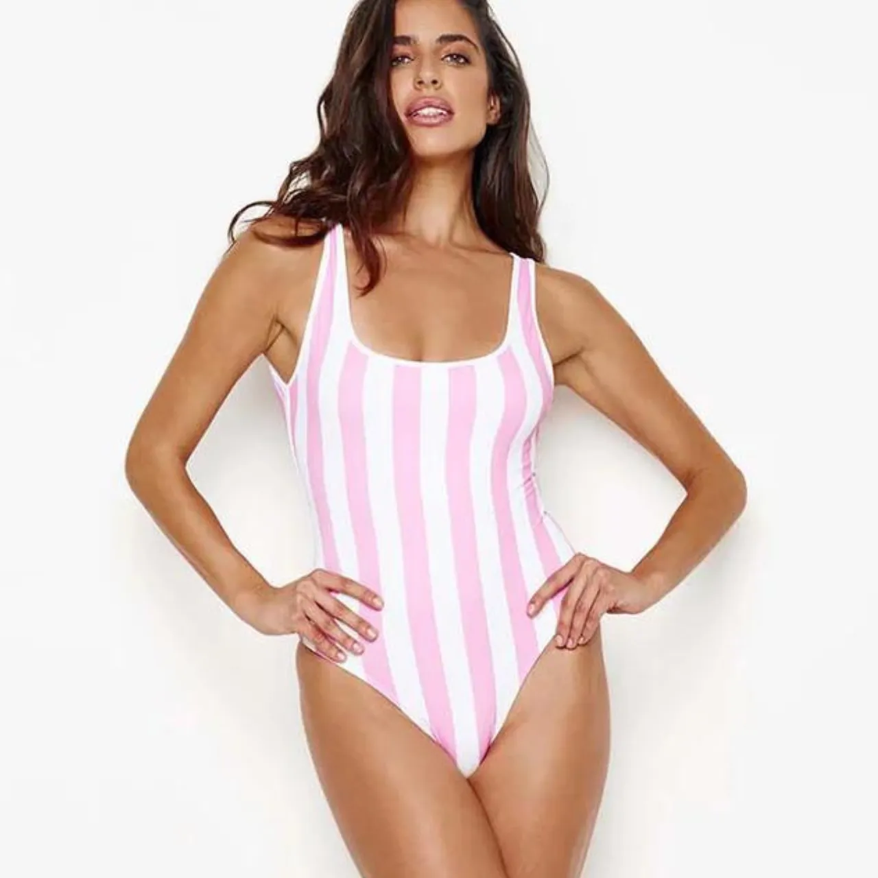 Arezzo Pink Stripe Swimsuit