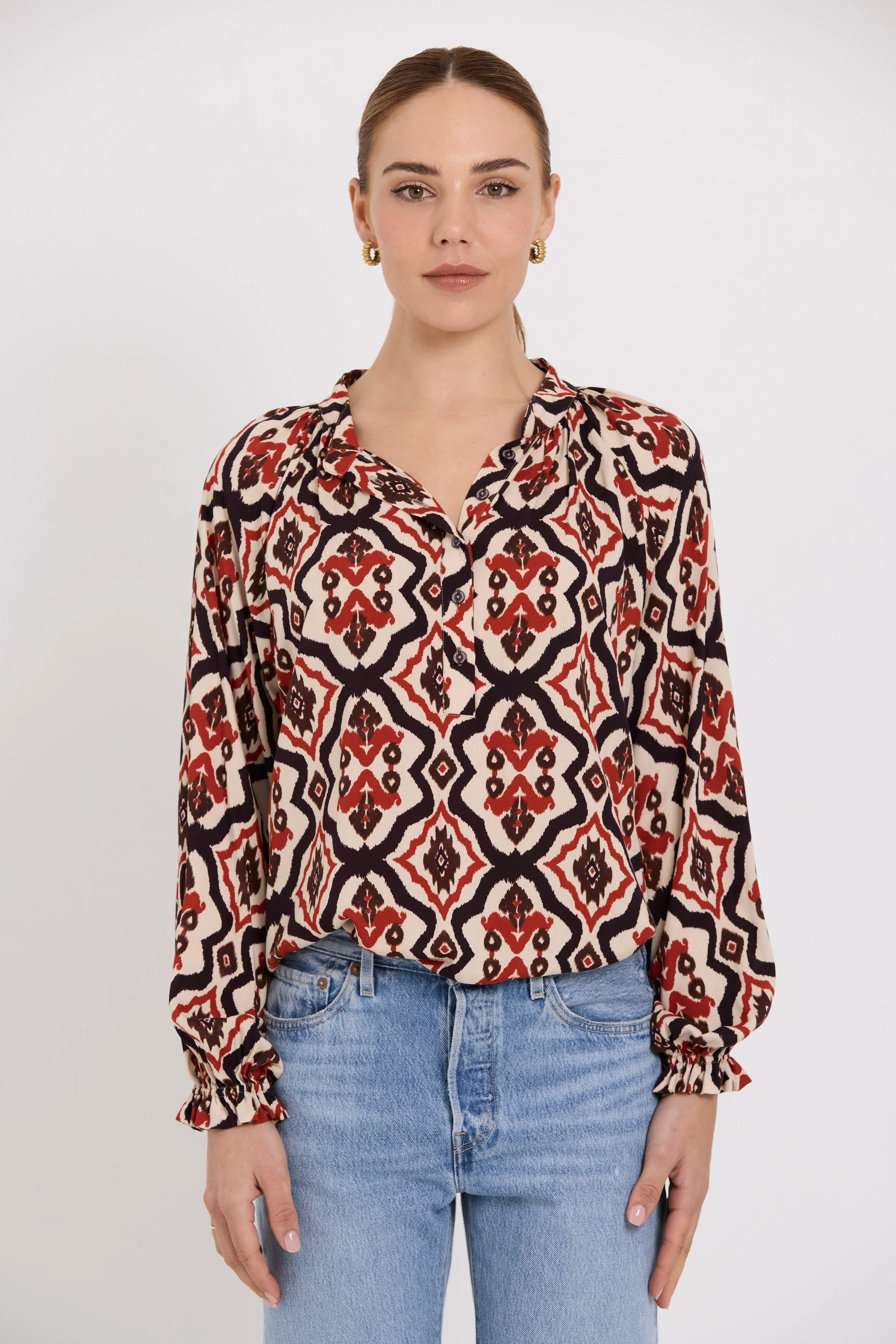 Artist Top | Plum Ikat