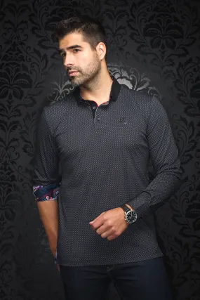 Au Noir Stretch Polos | Goldoni Black