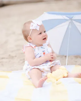 Baby Girl's Nautical Print Sunsuit