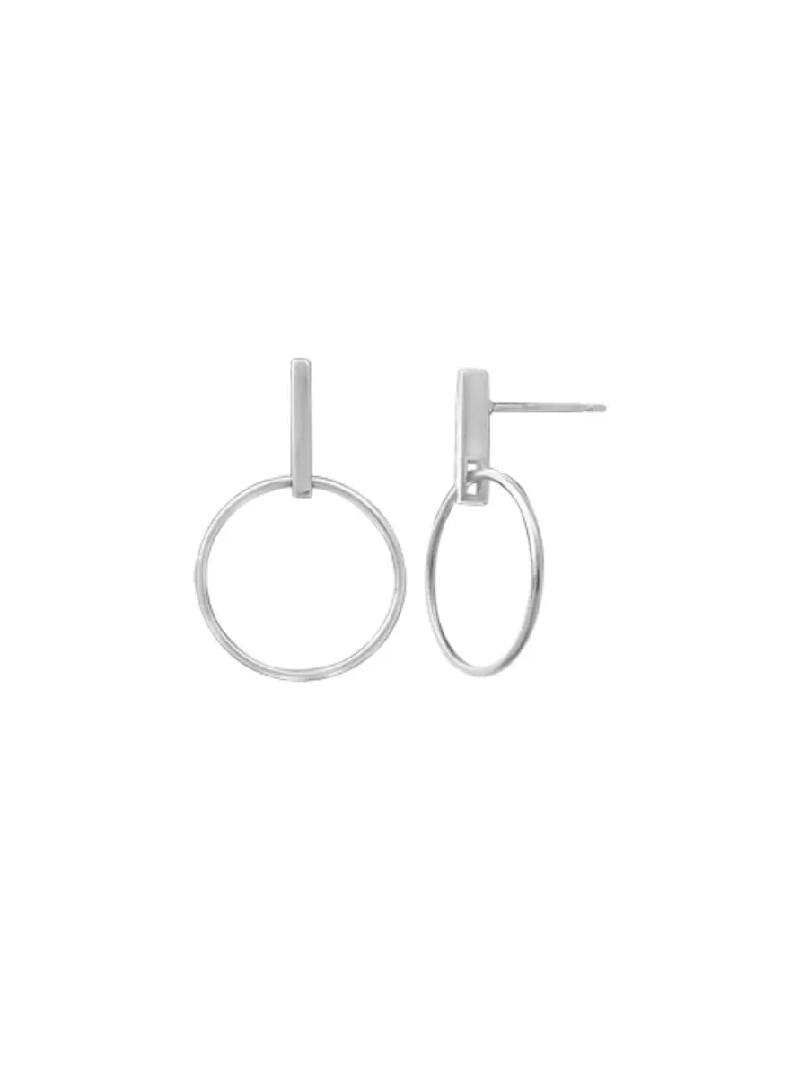 Bar & Ring Post Earrings by boma