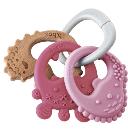 B.Box Trio Teether -  Blush Monsters