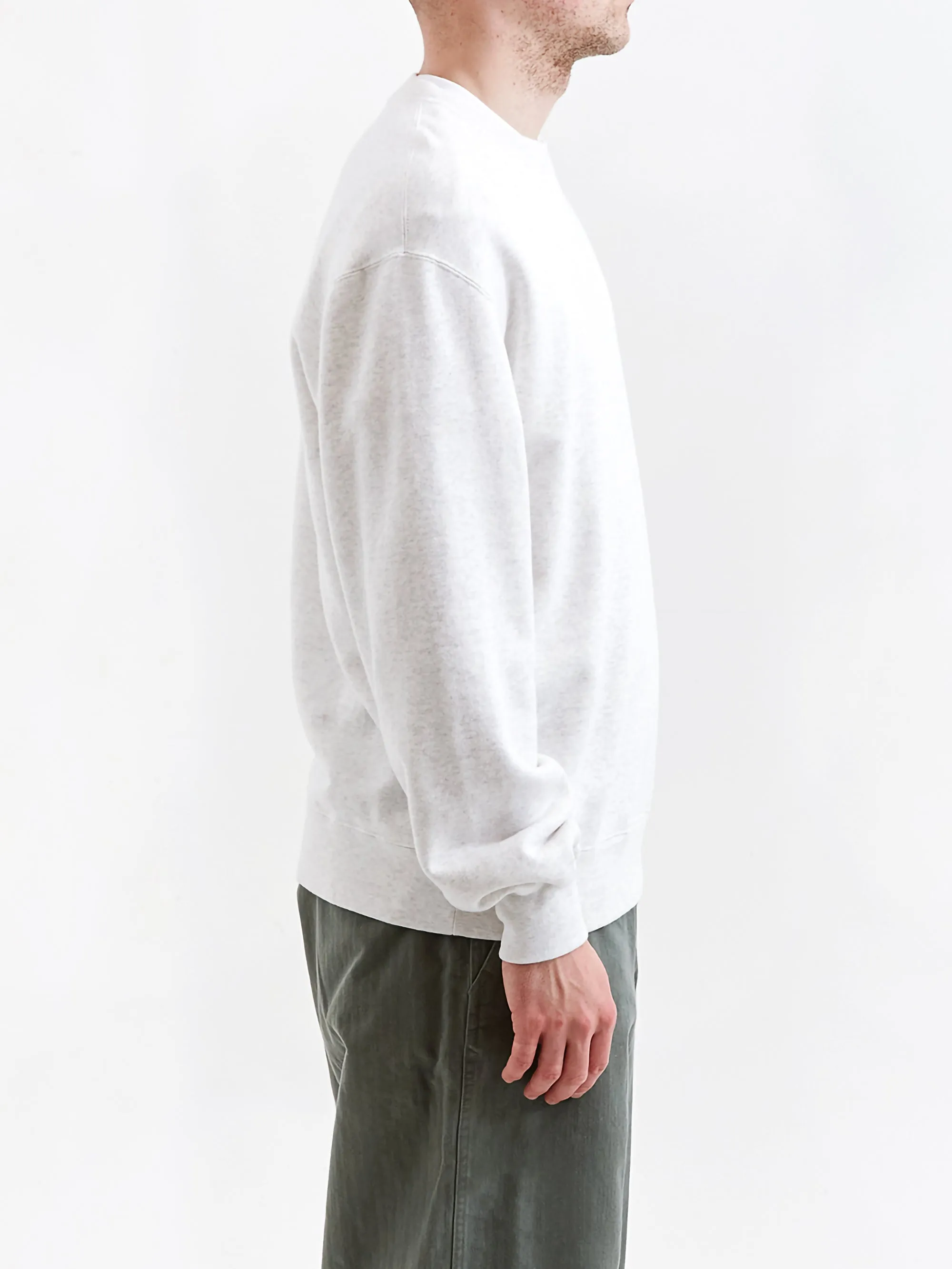 Beams Plus Crewneck Sweater - Ash