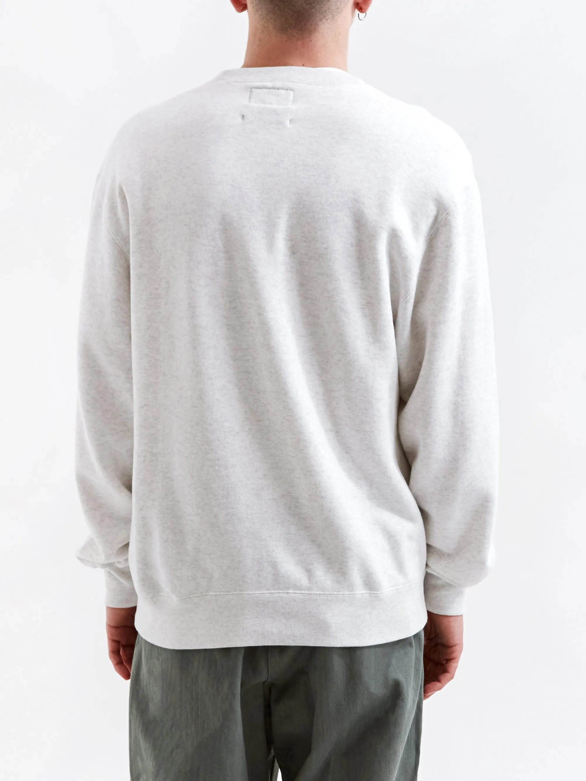 Beams Plus Crewneck Sweater - Ash