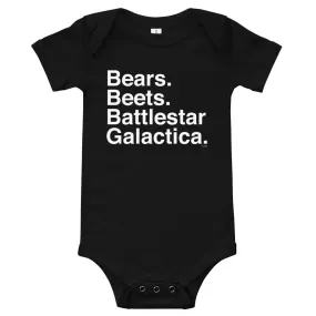 Bears. Beets. BSG. Baby Onesie