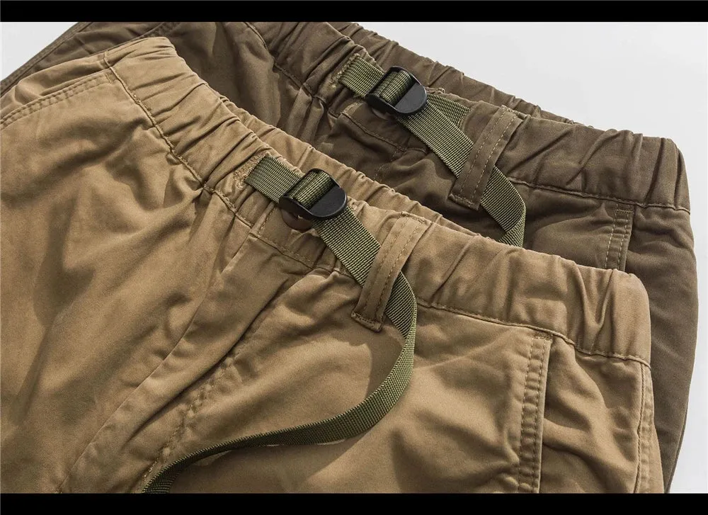 Belted Cuffed Cargo Pants