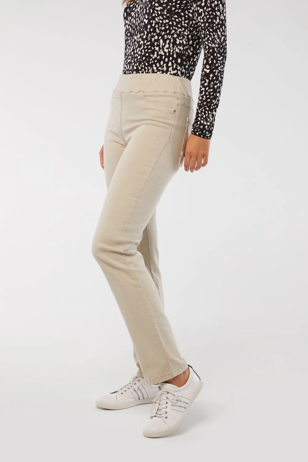 Bengajean® Full Length Straight Leg - Taupe