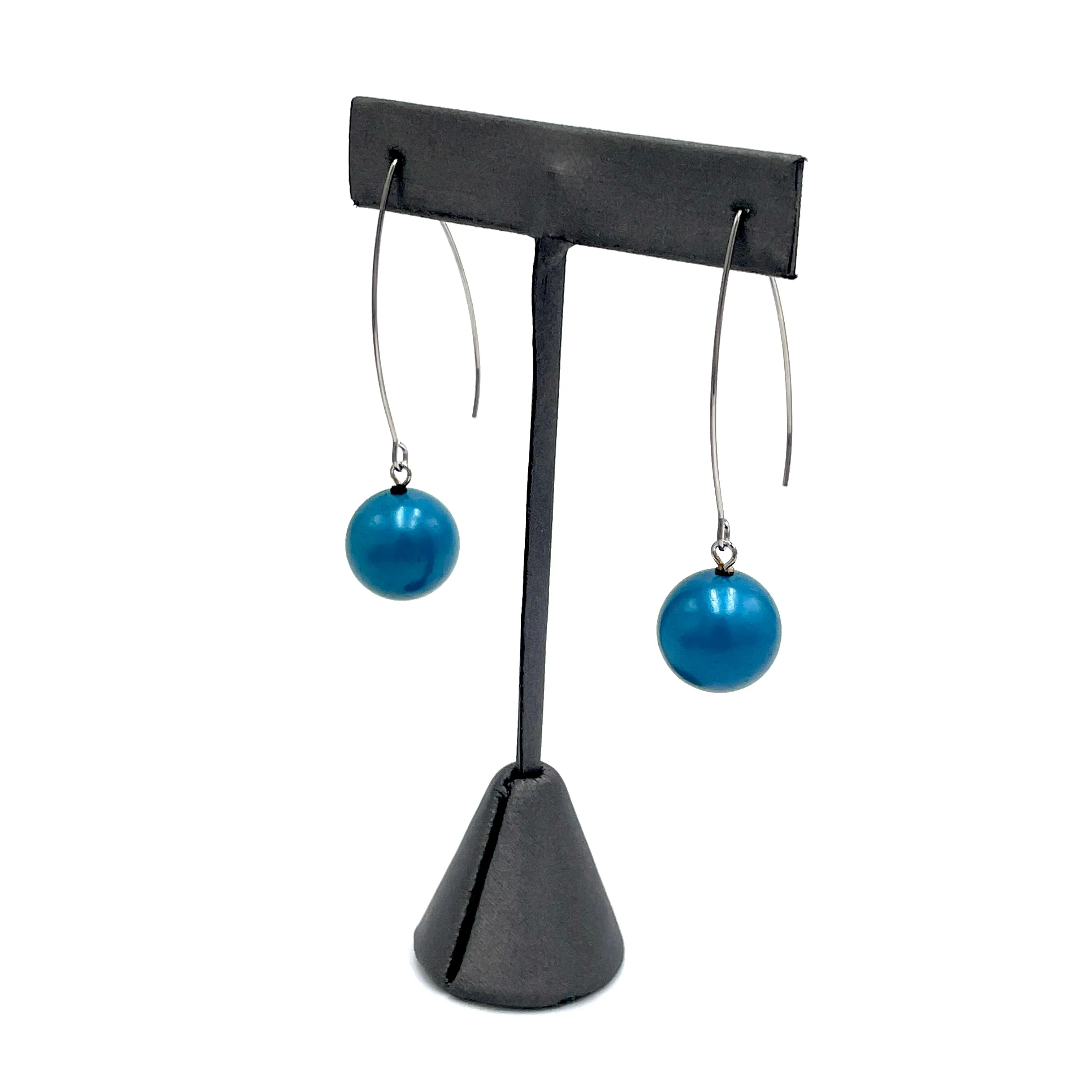 Blue Pearl Raindrop Earrings