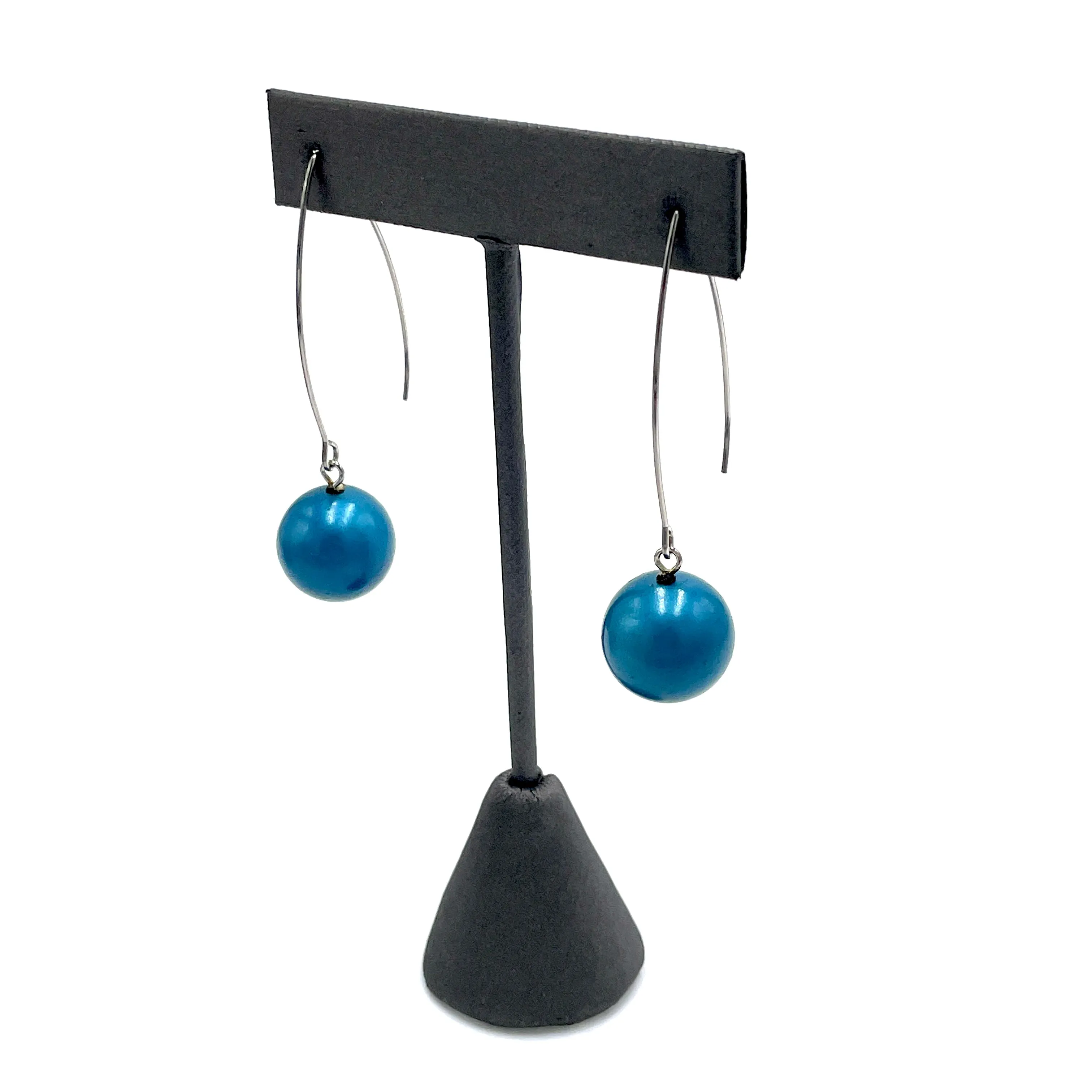 Blue Pearl Raindrop Earrings