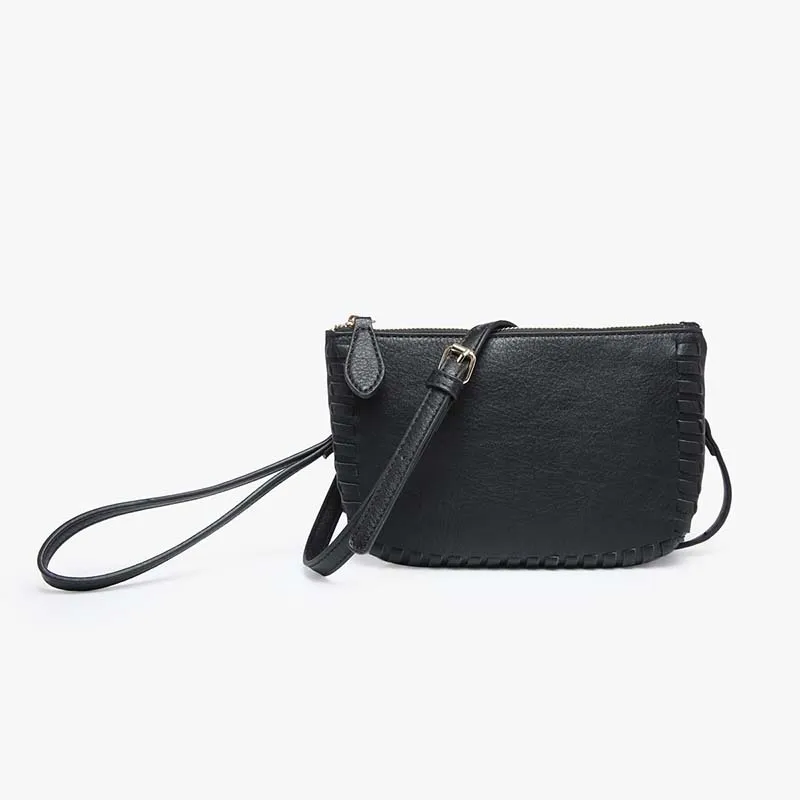 Bonnie Crossbody Wristlet in Black