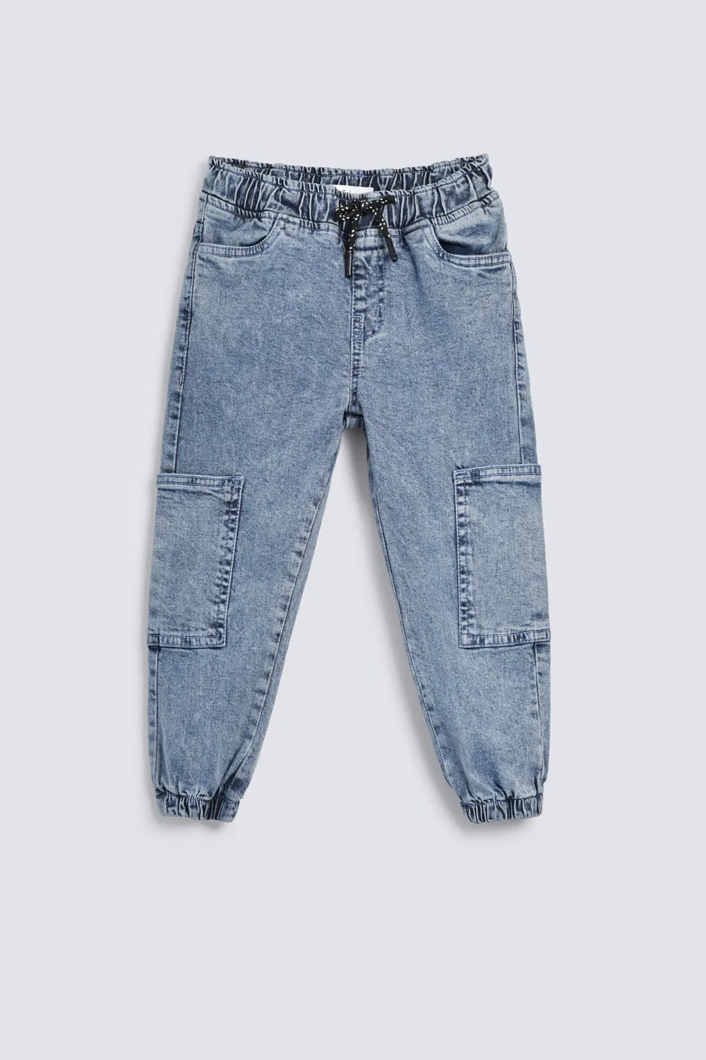 BOYS CARGO JOGGER DENIM