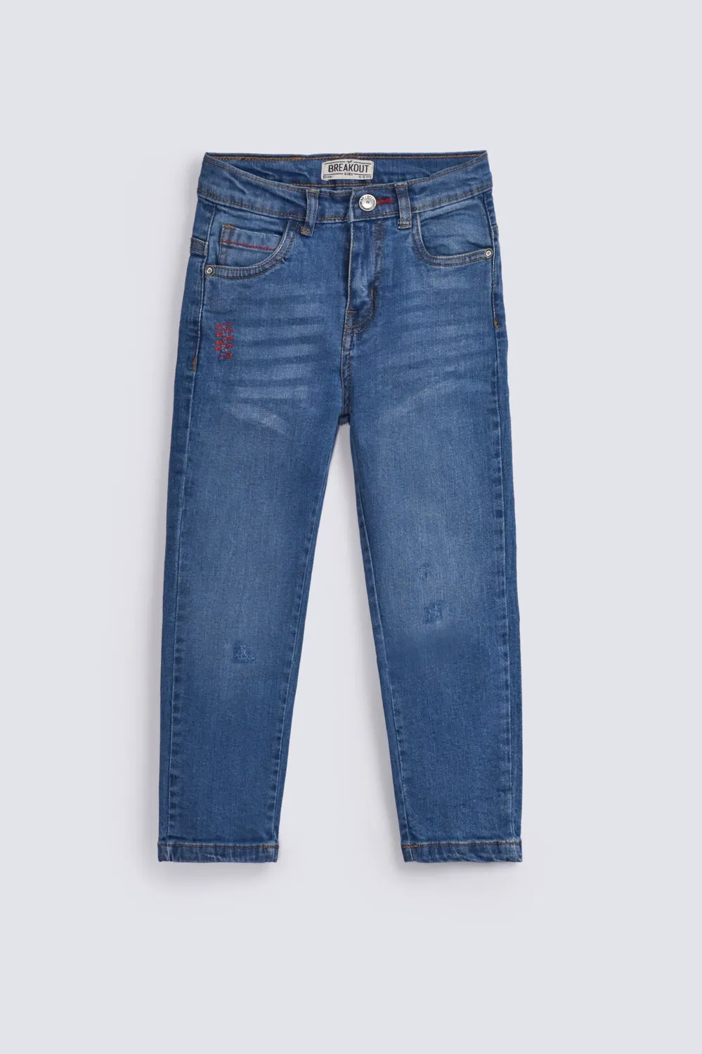 BOYS CONTRAST THREAD DENIM