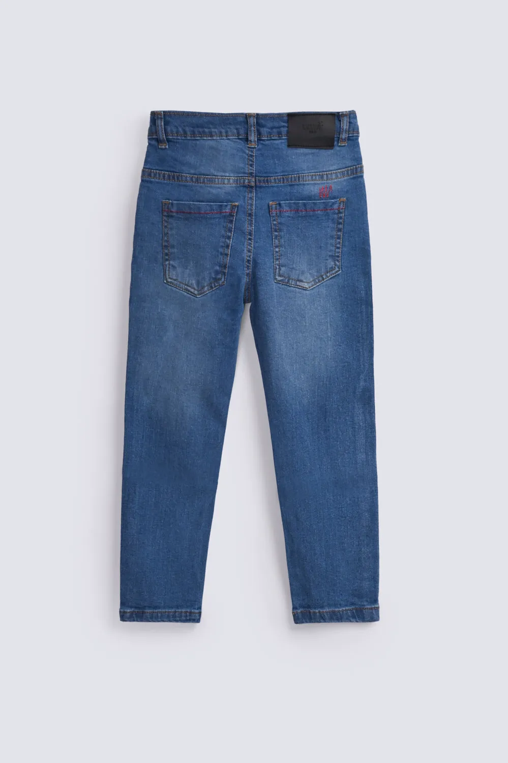 BOYS CONTRAST THREAD DENIM