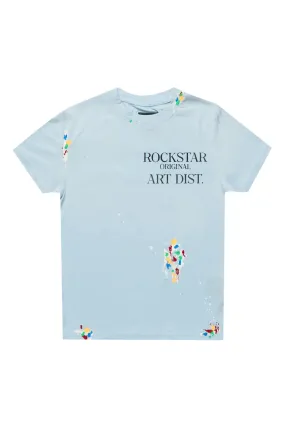 Boys Palmer Light Blue Graphic T-Shirt