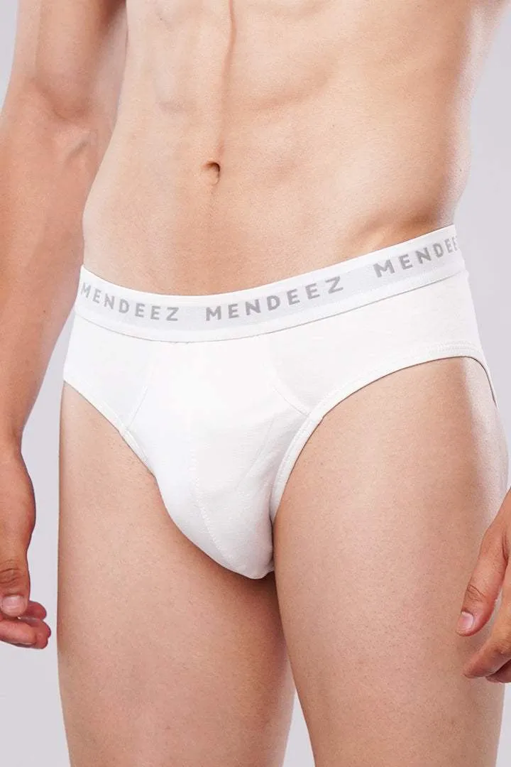 Briefs - White, Black & Heather Grey Pack Of 3