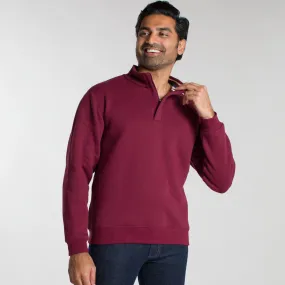 Burgundy Quarter-Zip Sweatshirt