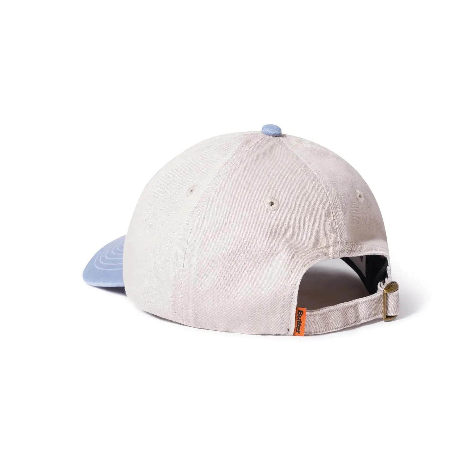 Butter Goods - Lonnie 6 Panel Cap Khaki / Light Blue