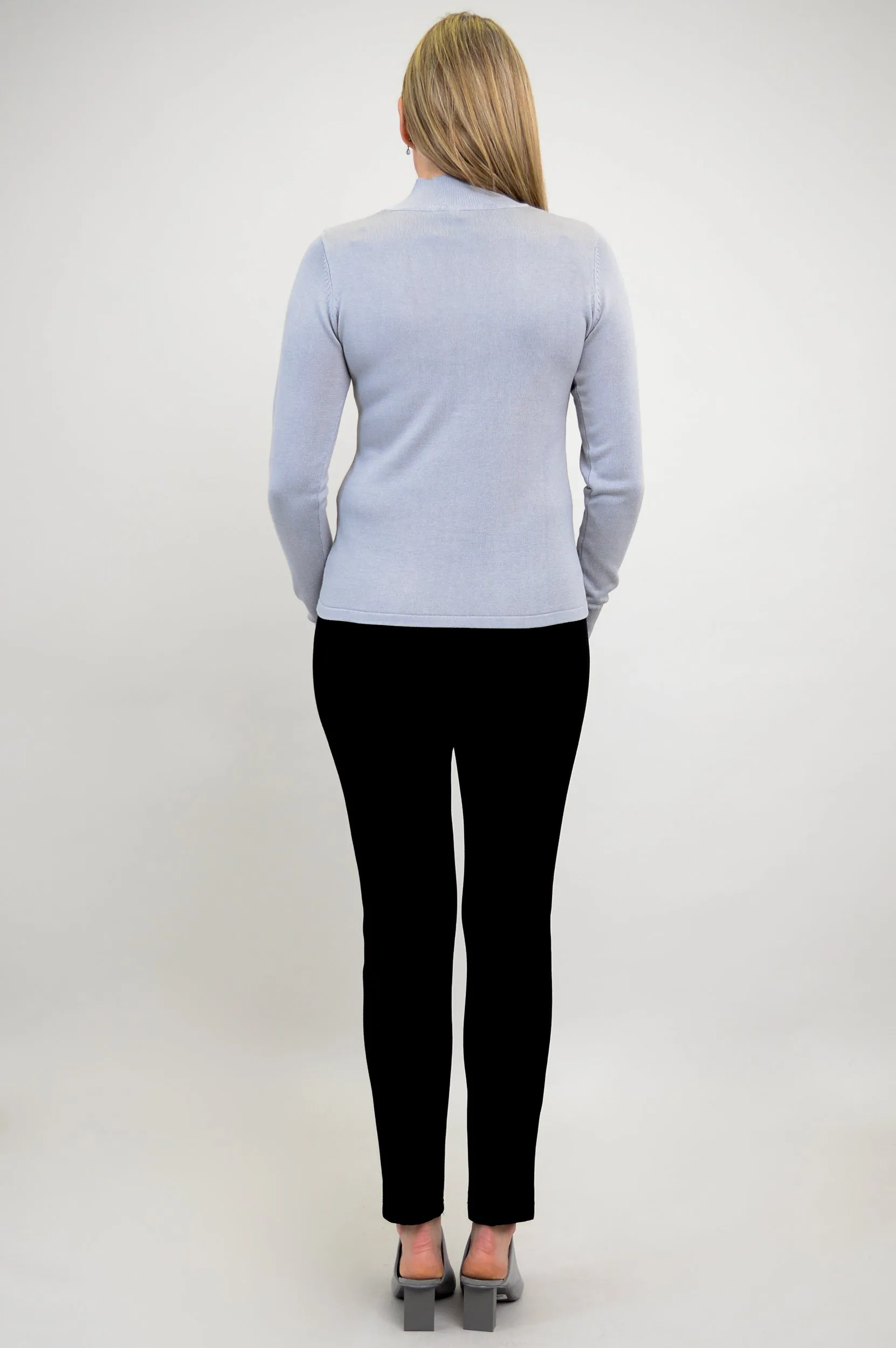 Cameron Sweater, Sleet Grey, Bamboo Cotton