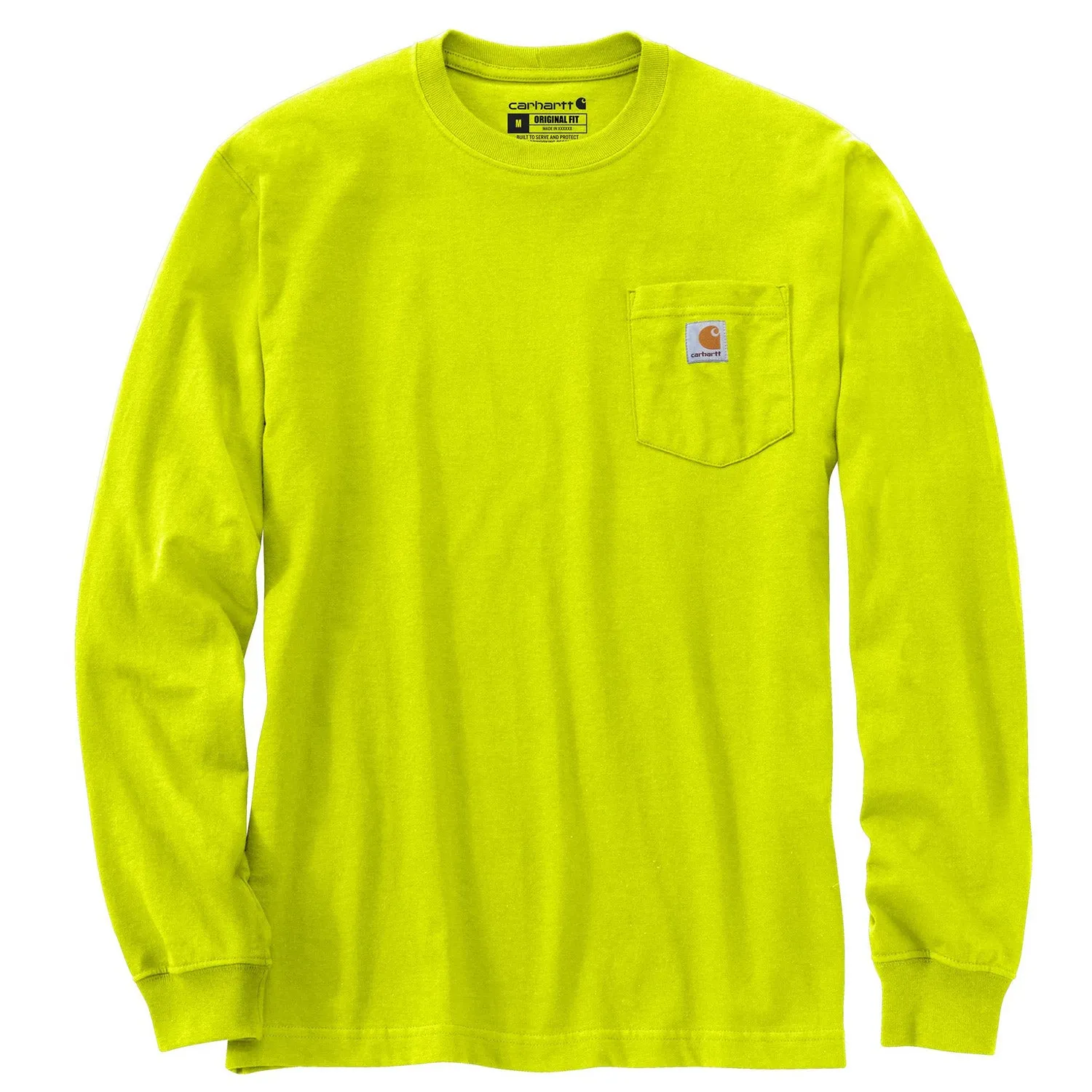 Carhartt Men's Long Sleeve Pocket T-Shirt_Brite Lime