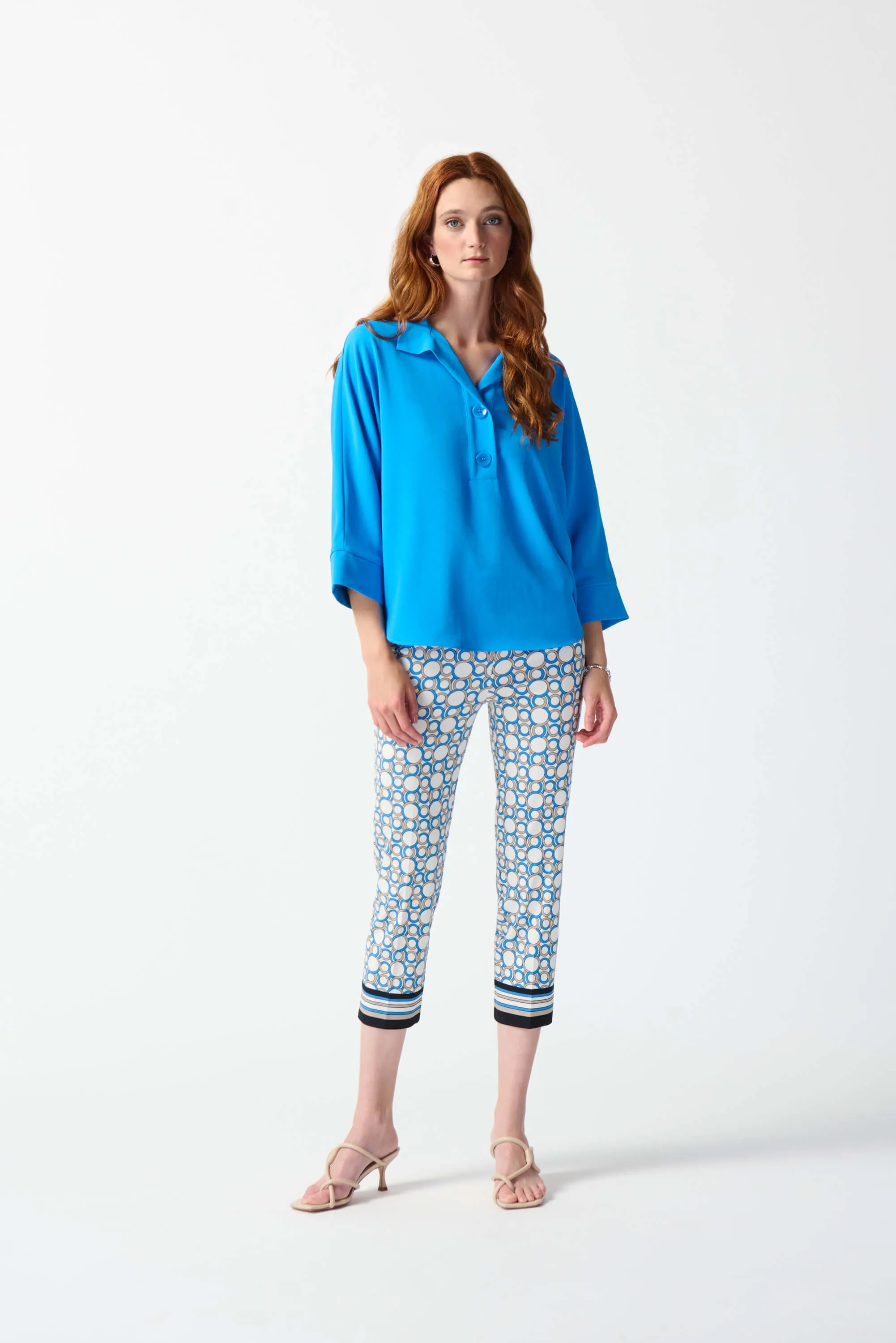 Casablanca Millenium Geometric Print  Crop Pant 242148