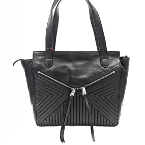 CHRISTOPHER KON Textured Leather Tote - Black New w/Tags