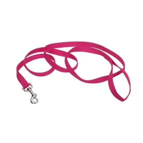 Coastal Single-Ply Dog Leash, Pink 5/8 x 6'