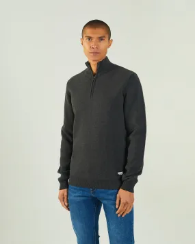 Colter Half Zip Charcoal Marl