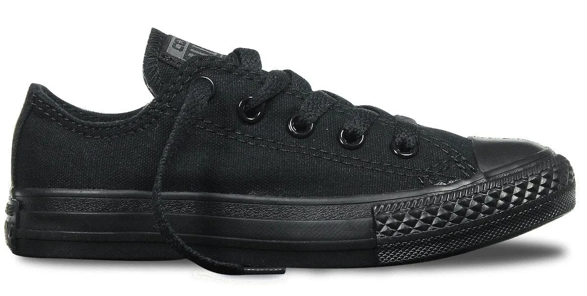 CONVERSE KIDS CHUCK TAYLOR ALL STAR LOW TOP BLACK SHOE