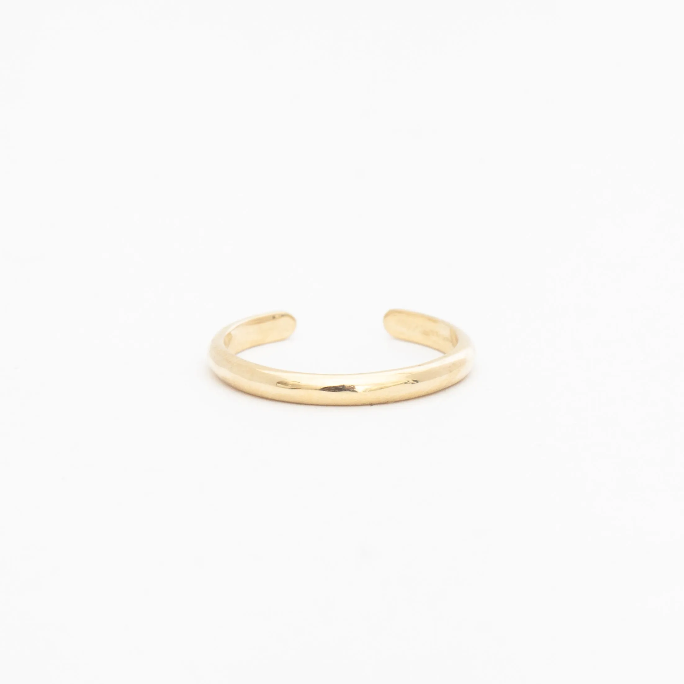 Diamond Baguette Half Round Cuff Ring