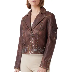 Double D Ranch Women's Pecos Pete Leather Jacket