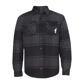 Dove & Grenade Quilted Flannel Jacket (Black Plaid)