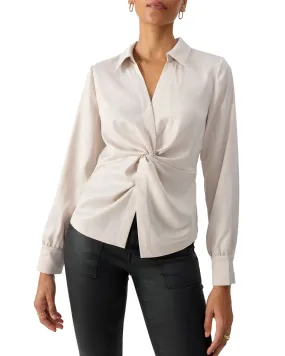 Easy On Me Satin Blouse