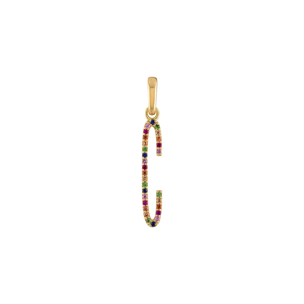 Elongated Ombre' Initial Charm