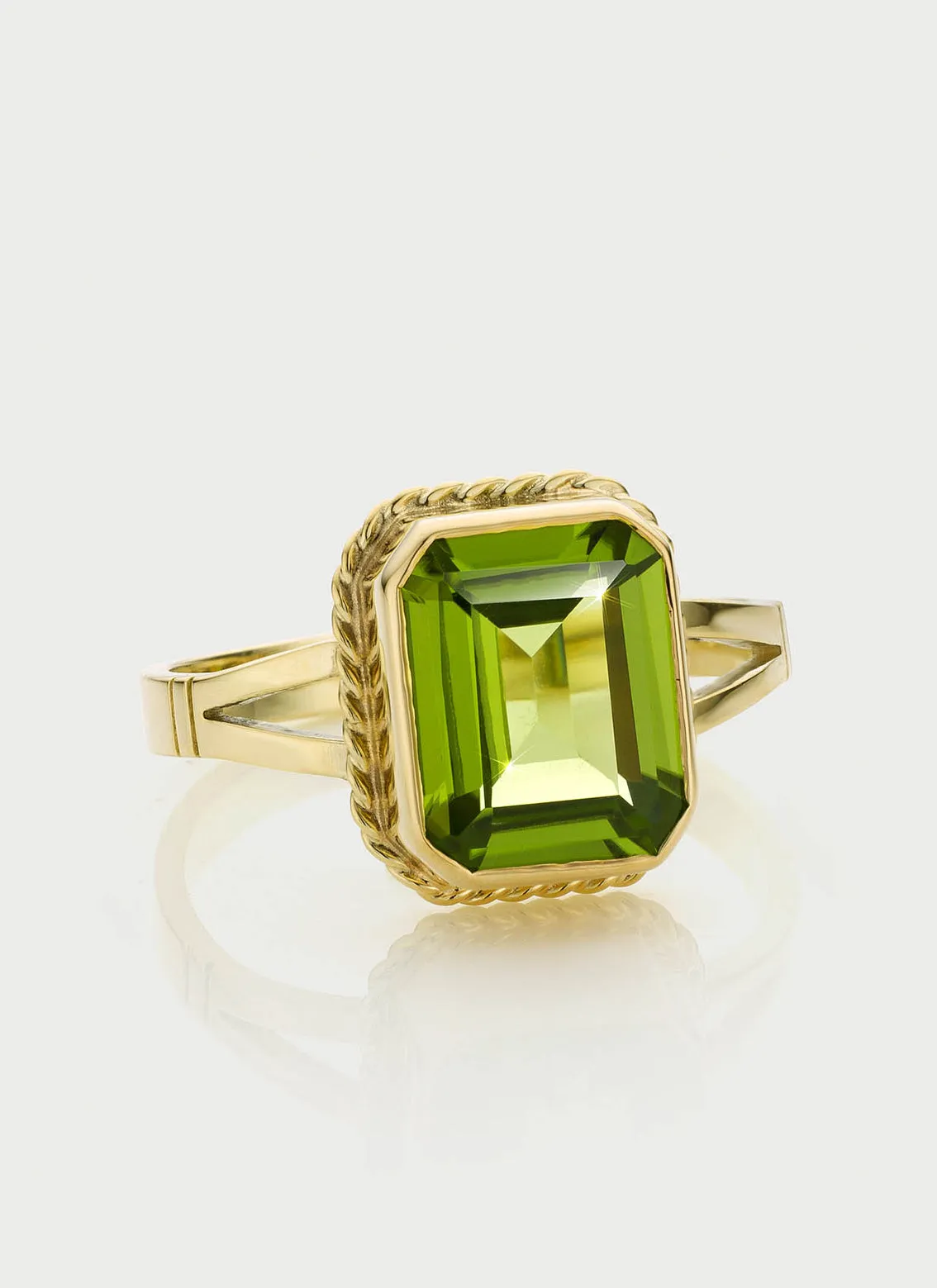 Emmeline peridot ring 14k gold