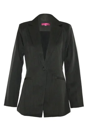 Essential Structured Blazer - Dark Grey